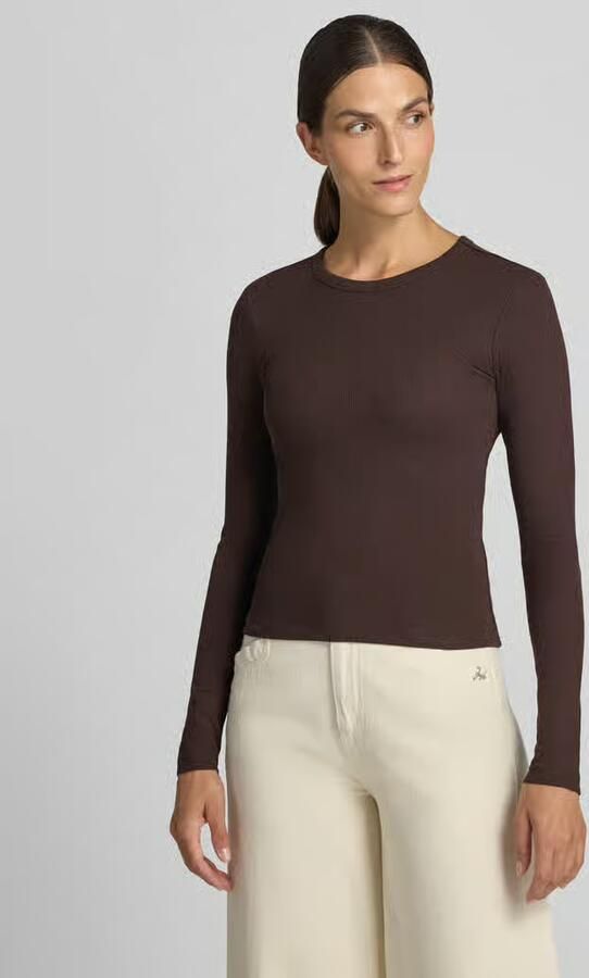 Vero Moda Slim fit shirt met lange mouwen van katoenmix model 'CHLOE' - Foto 4