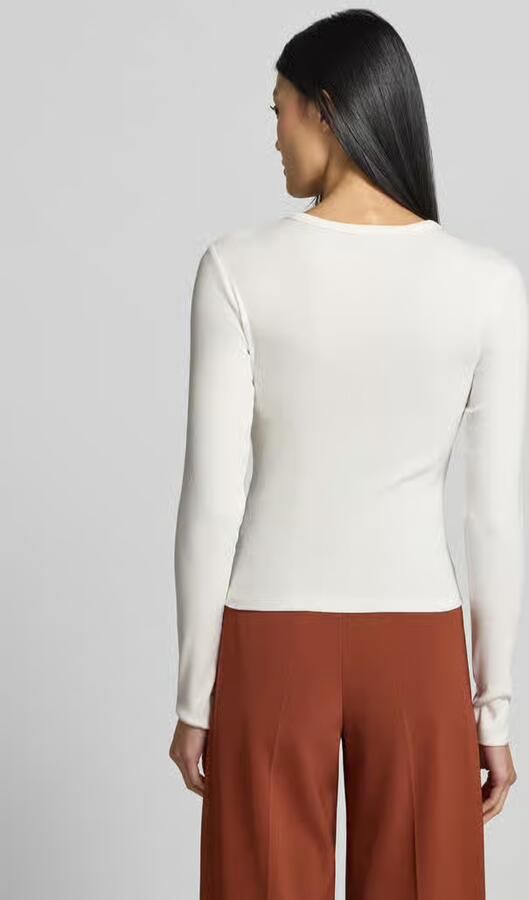 Vero Moda Slim fit shirt met lange mouwen van katoenmix model 'CHLOE' - Foto 9