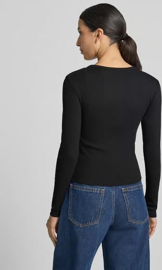Vero Moda Slim fit shirt met lange mouwen van katoenmix model 'CHLOE' - Foto 8