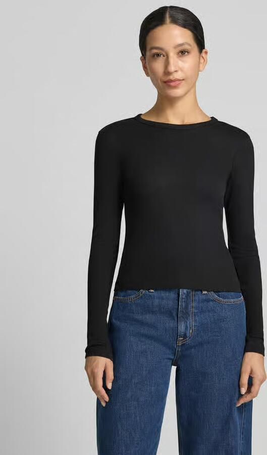 Vero Moda Slim fit shirt met lange mouwen van katoenmix model 'CHLOE' - Foto 9