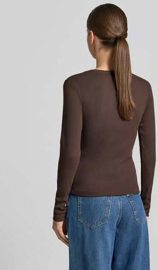 Vero Moda Slim fit shirt met lange mouwen van katoenmix model 'CHLOE' - Foto 2