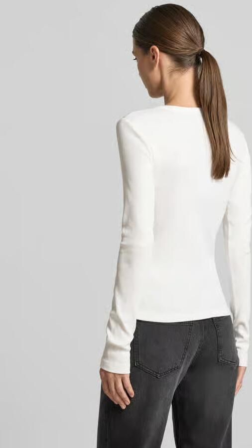 Vero Moda Slim fit shirt met lange mouwen van katoenmix model 'CHLOE' - Foto 3