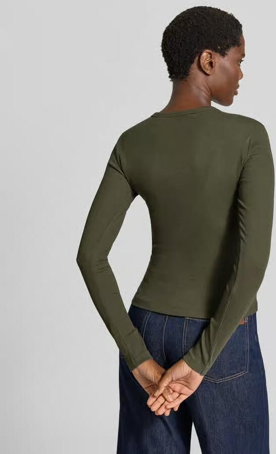 Vero Moda Slim fit shirt met lange mouwen van katoenmix model 'CHLOE' - Foto 2