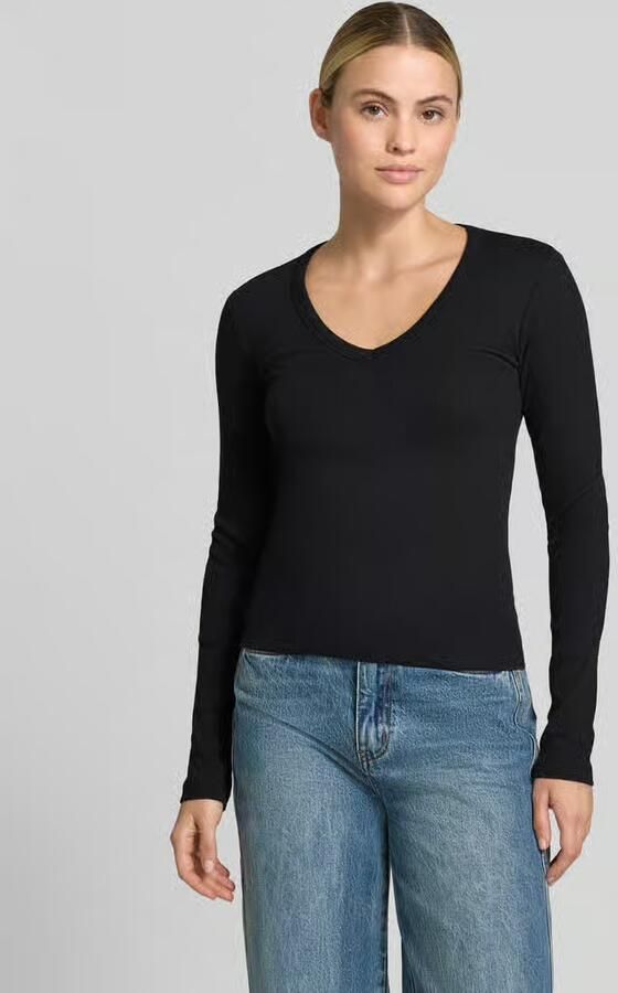 Vero Moda Slim fit shirt met lange mouwen van katoenmix model 'CHLOE' - Foto 2