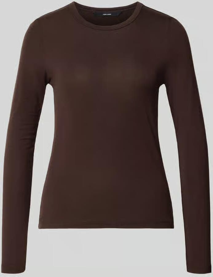Vero Moda Slim fit shirt met lange mouwen van lyocellmix model 'ADA'