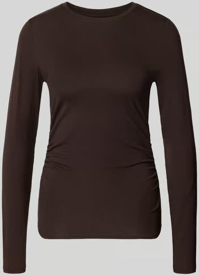 Vero Moda Slim fit shirt met lange mouwen van lyocellmix model 'AVA'