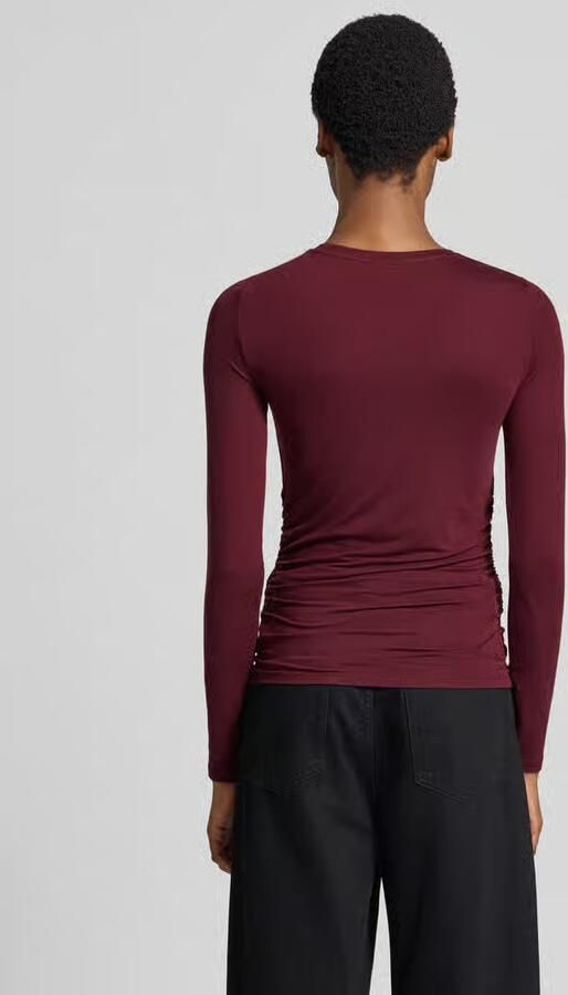 Vero Moda Slim fit shirt met lange mouwen van lyocellmix model 'AVA' - Foto 3