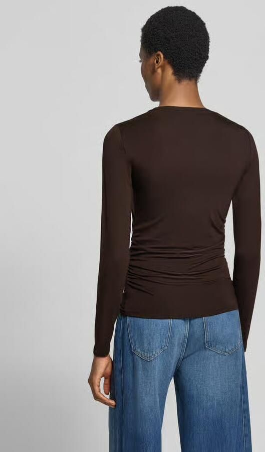 Vero Moda Slim fit shirt met lange mouwen van lyocellmix model 'AVA' - Foto 3