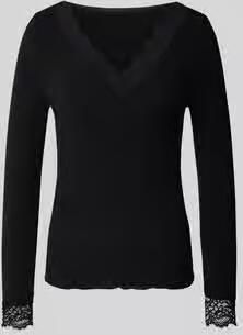 Vero Moda Slim fit shirt met lange mouwen van modalmix met wol model 'SKYE' - Foto 6