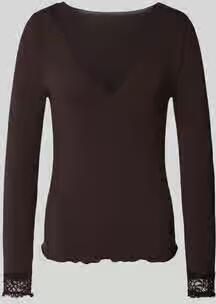 Vero Moda Slim fit shirt met lange mouwen van modalmix met wol model 'SKYE'