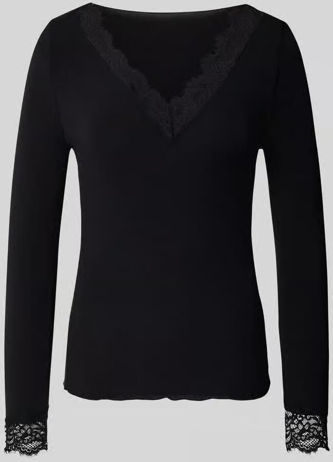 Vero Moda Slim fit shirt met lange mouwen van modalmix met wol model 'SKYE'