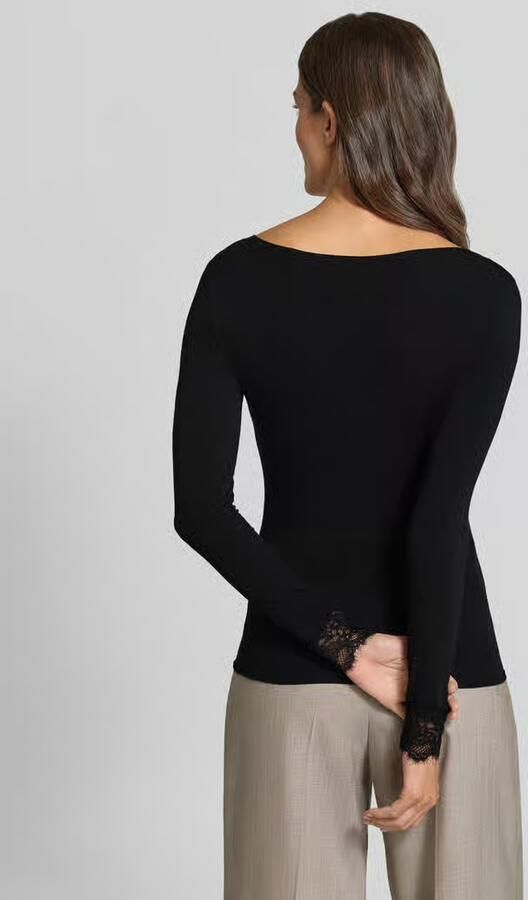 Vero Moda Slim fit shirt met lange mouwen van modalmix met wol model 'SKYE' - Foto 3