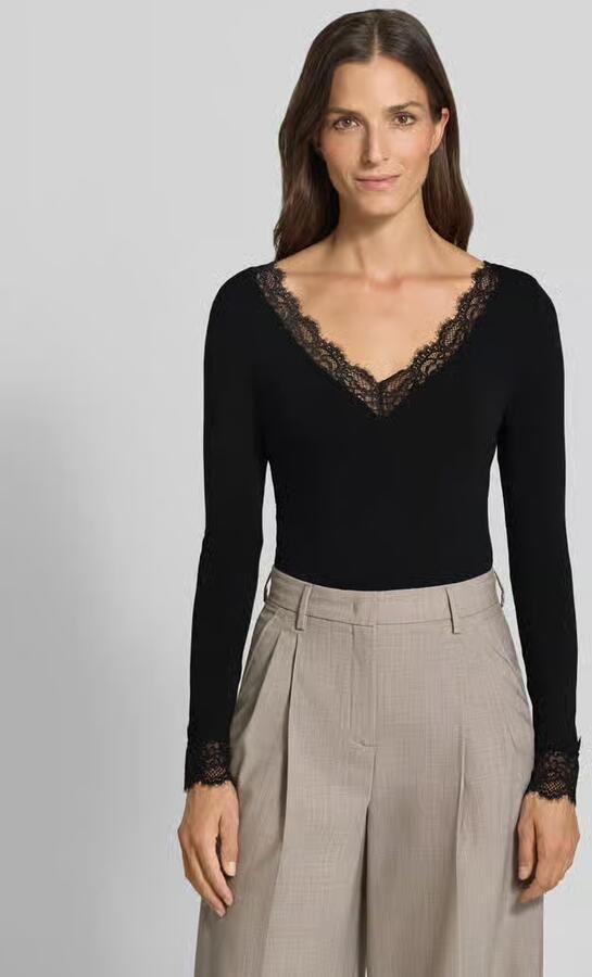 Vero Moda Slim fit shirt met lange mouwen van modalmix met wol model 'SKYE' - Foto 2