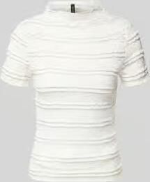Vero Moda slim fit T-shirt met structuurpatroon model 'ABIGAIL' - Foto 4