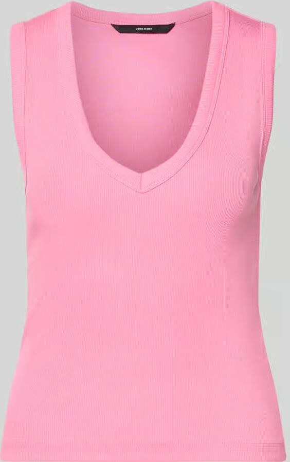 Vero Moda slim fit tank top van katoenmix model 'CHLOE' - Foto 2