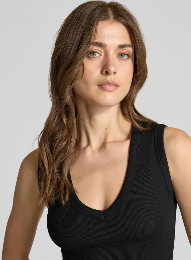 Vero Moda slim fit tank top van katoenmix model 'CHLOE' - Foto 4