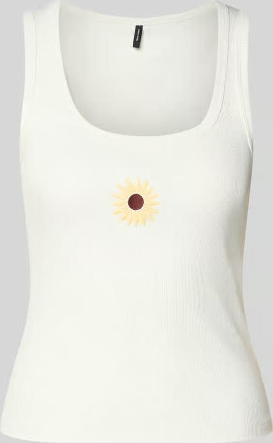 Vero Moda slim fit tank top van katoenmix model 'DISA' - Foto 2