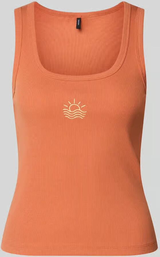 Vero Moda slim fit tank top van katoenmix model 'DISA' - Foto 2