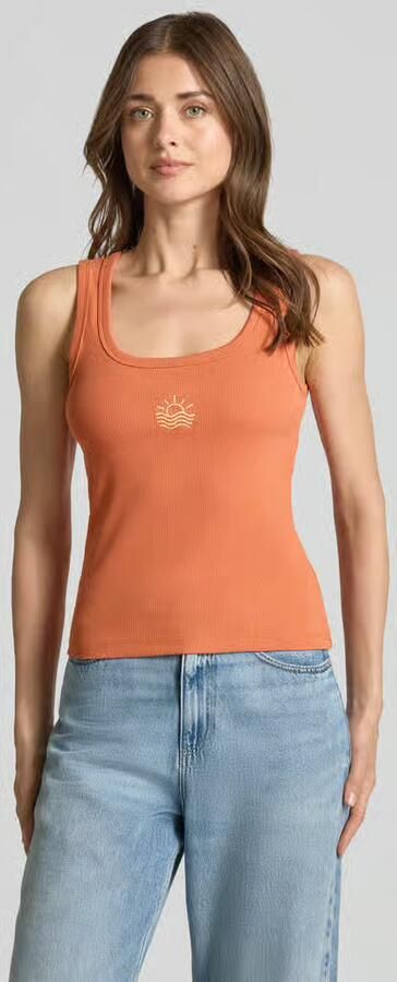 Vero Moda slim fit tank top van katoenmix model 'DISA' - Foto 4