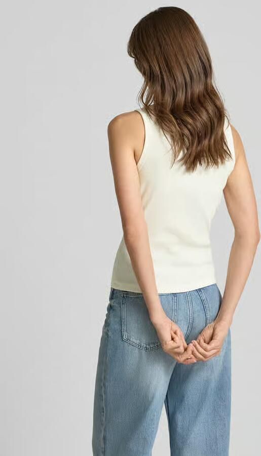 Vero Moda slim fit tank top van katoenmix model 'DISA' - Foto 2