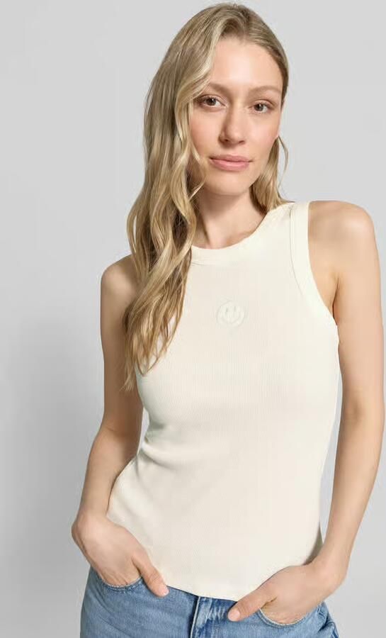 Vero Moda slim fit tank top van katoenmix model 'SMILE CAISA TANK TOP'