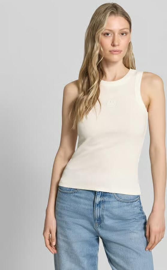 Vero Moda slim fit tank top van katoenmix model 'SMILE CAISA TANK TOP' - Foto 2