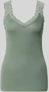 Vero Moda Regular fit top met bandjes en kant model 'ROSA' - Foto 8