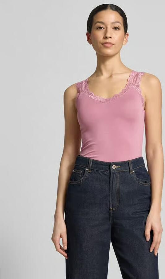 Vero Moda Slim fit Tank Top van Viscosemix Model 'ROSA' - Foto 4