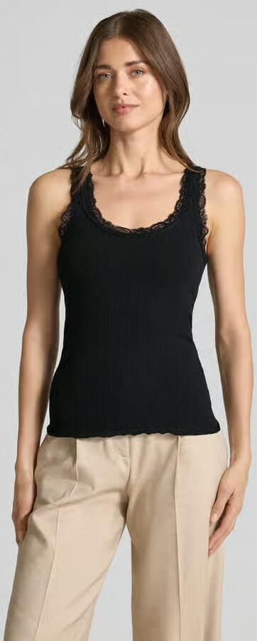 Vero Moda slim fit tanktop van mix van biologisch katoen model 'NANA' - Foto 4