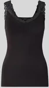 Vero Moda Zwarte Viscose Tanktop Lente Zomer Black Dames - Foto 5