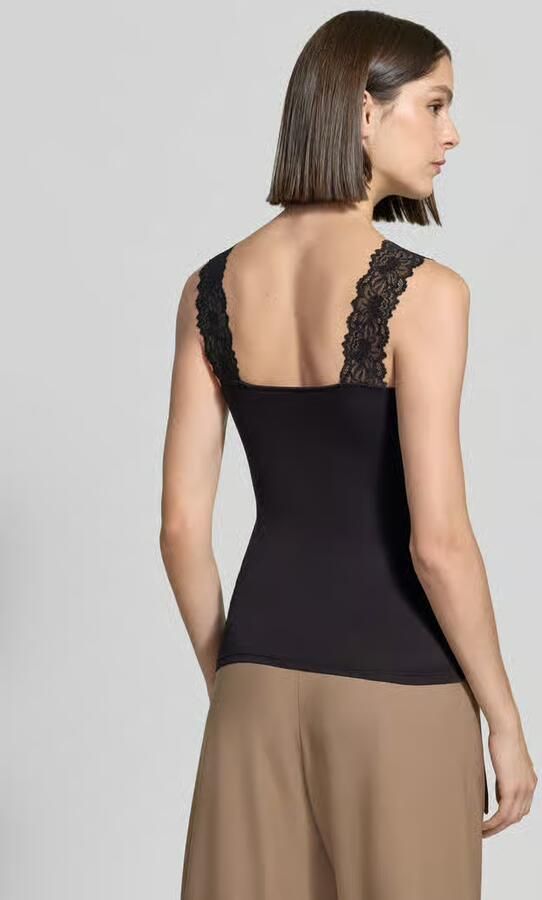 Vero Moda Zwarte Viscose Tanktop Lente Zomer Black Dames - Foto 6