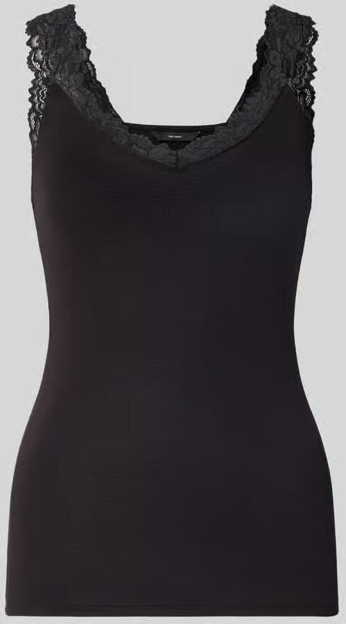Vero Moda Zwarte Viscose Tanktop Lente Zomer Black Dames - Foto 3
