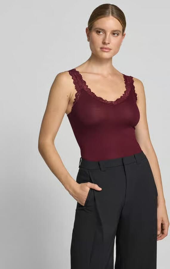 Vero Moda Slim fit tanktop van viscosemix model 'ROSA' - Foto 2