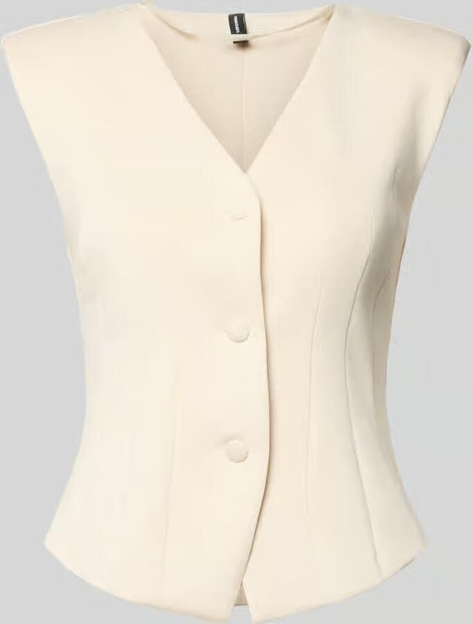 Vero Moda slim fit top met knoopsluiting model 'SCARLET' - Foto 2
