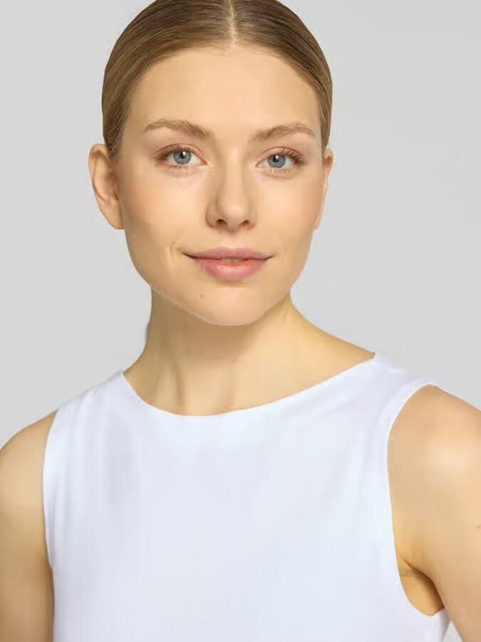 Vero Moda Slim fit top van mix van katoen en modal model 'PANDA' - Foto 9