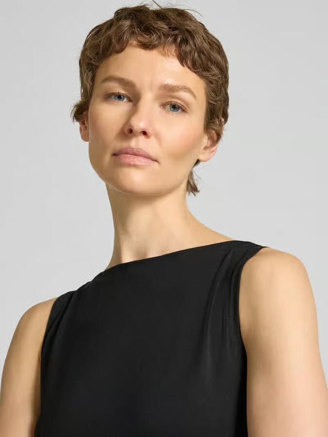 Vero Moda Slim fit top van mix van katoen en modal model 'PANDA' - Foto 5