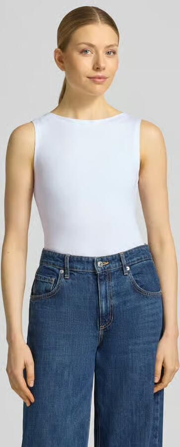 Vero Moda Slim fit top van mix van katoen en modal model 'PANDA' - Foto 13