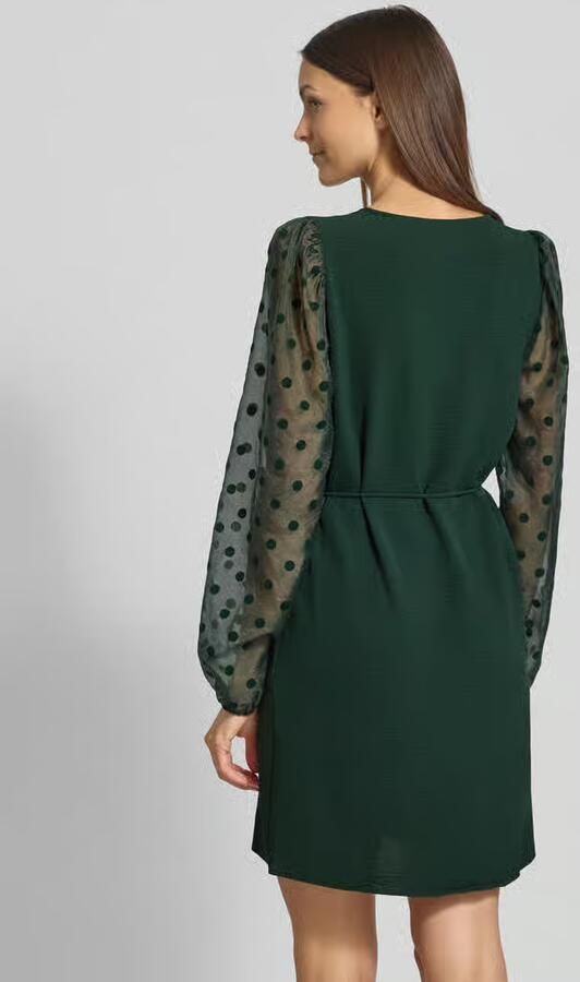 Vero Moda Soepele cocktailjurk met semi-transparante mouwen model 'ALVA'