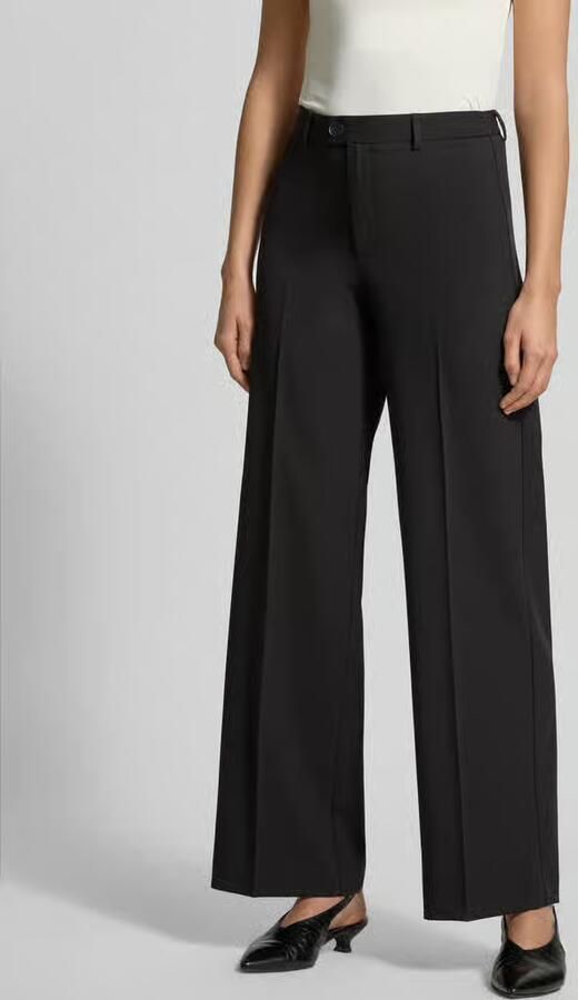Vero Moda Straight fit bandplooibroek Met viscose Model 'TEXAS' - Foto 3
