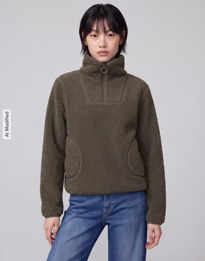 Vero Moda Sweatjack met hoge opstaande kraag - Foto 3