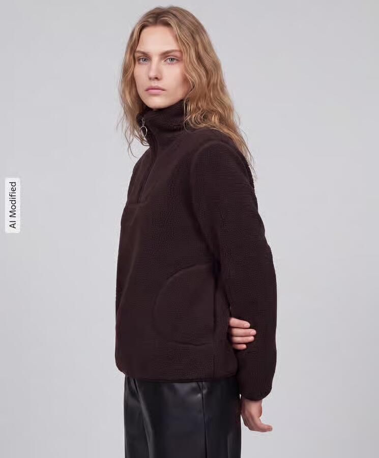 Vero Moda Sweatjack met hoge opstaande kraag - Foto 2