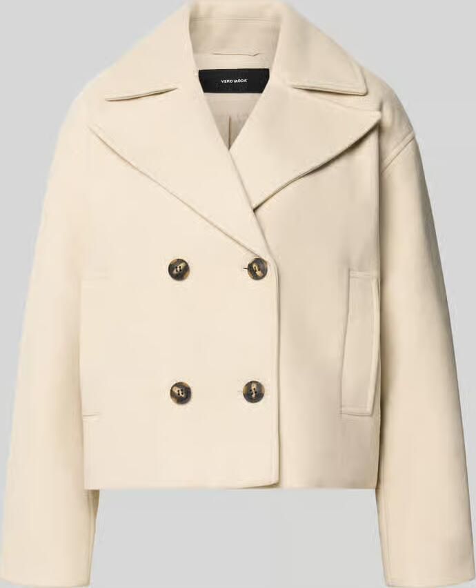 Vero Moda trenchcoat met dubbele knoopsluiting