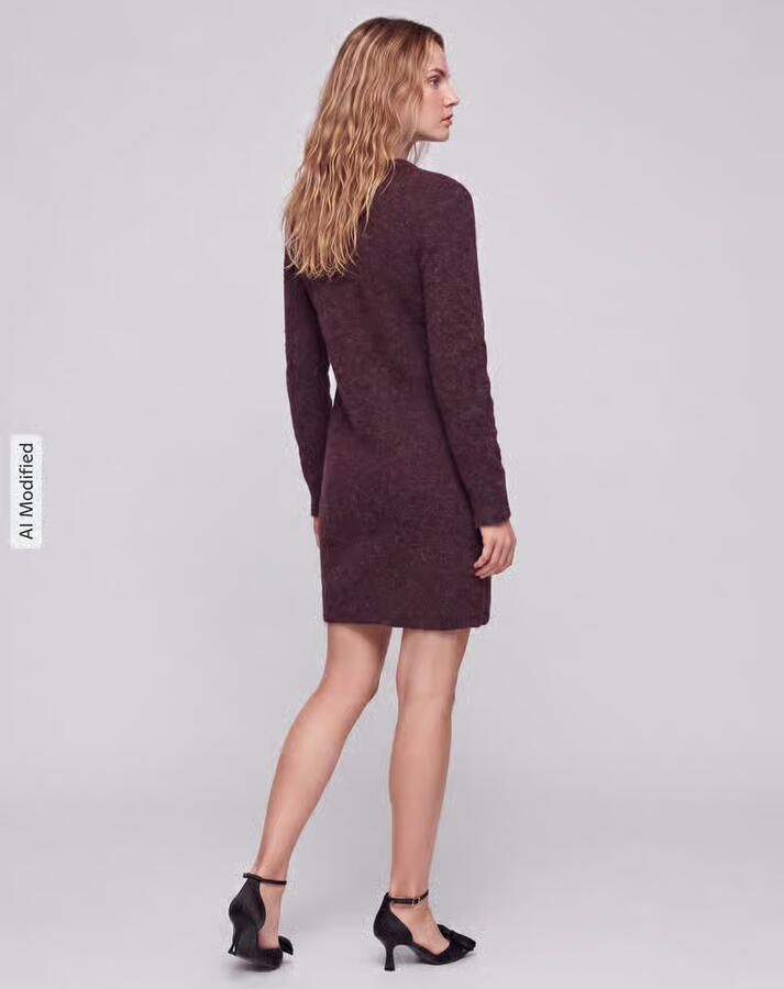 Vero Moda Tricotjurk met geribde boorden - Foto 2