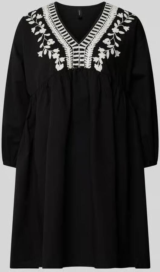 Vero Moda Tuniekjurk met stitching en V-hals model 'VACATION'