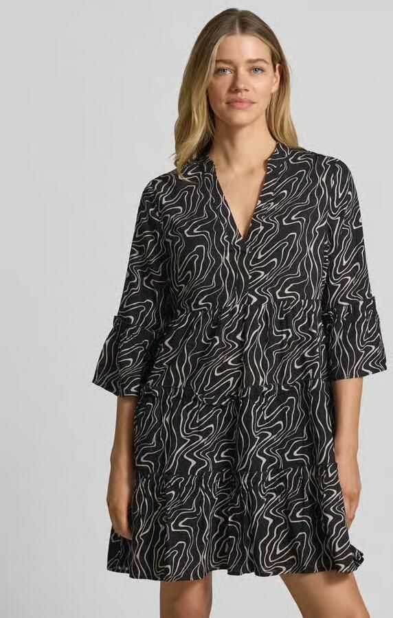 Vero Moda Uitlopend blousejurk van zuivere viscose model 'EASY JOY' - Foto 2