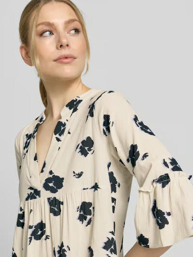 Vero Moda Uitlopende blousejurk van puur katoen model 'DICTHE'