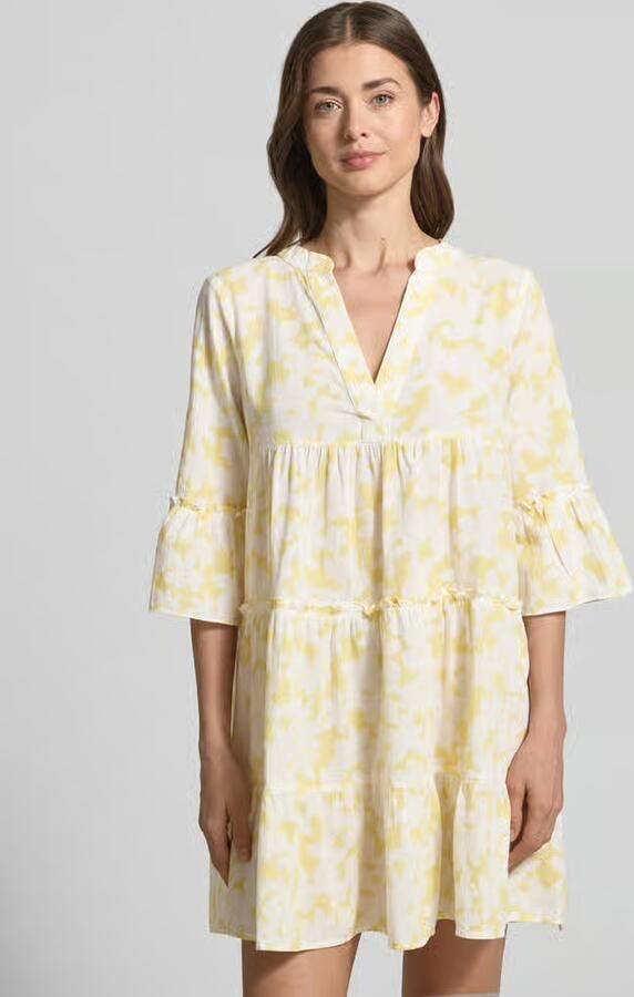 Vero Moda Uitlopende blousejurk van puur katoen model 'DICTHE' - Foto 2
