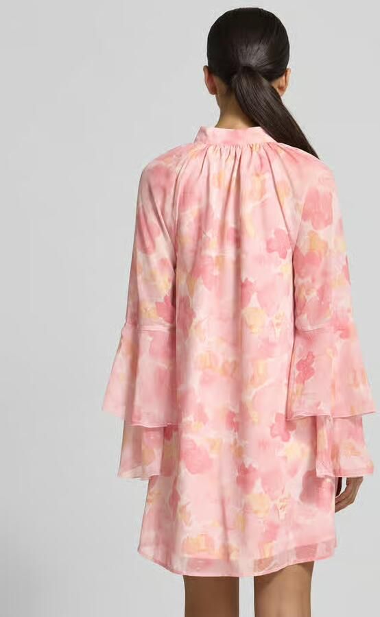 Vero Moda Uitlopende cocktailjurk met all-over motief