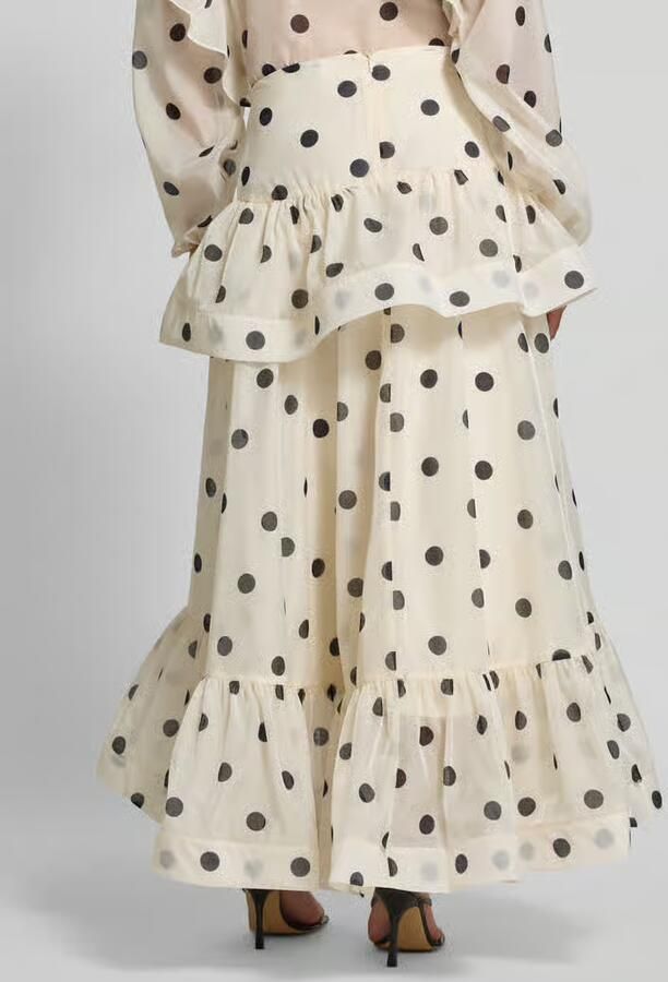 Vero Moda Uitlopende maxi-rok met volants model 'DOROTHY' - Foto 4