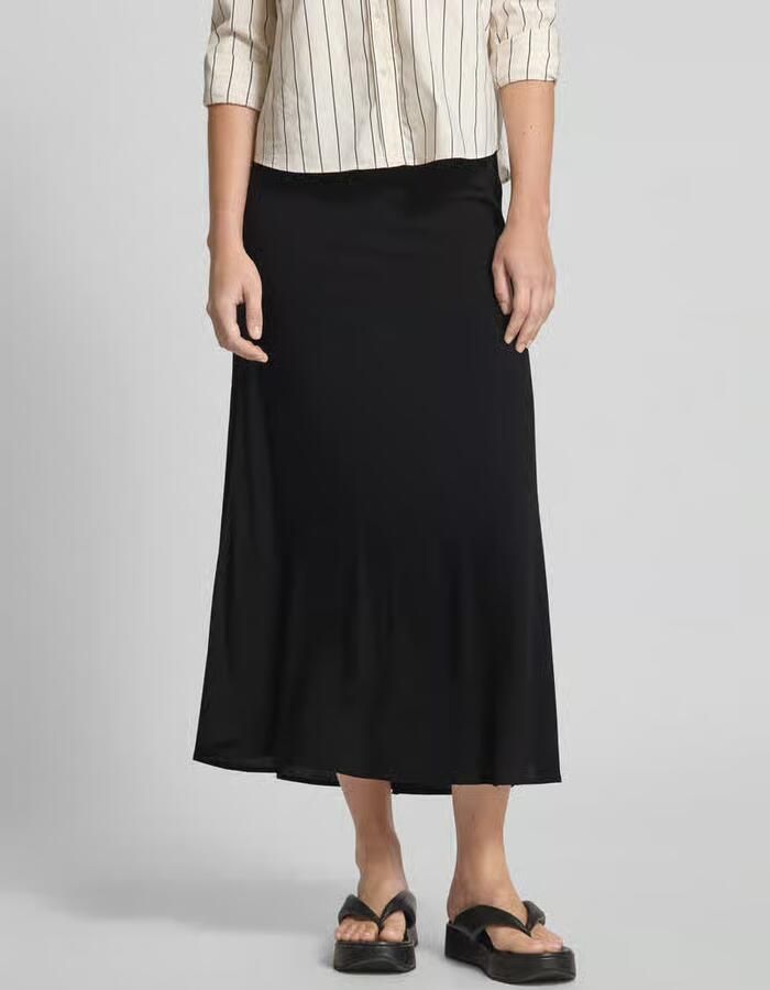 Vero Moda Uitlopende midirok van pure viscose model 'ALBA' - Foto 3